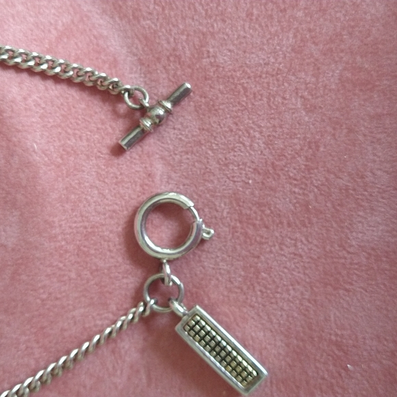 VINTAGE LAUREN RALPH LAUREN SILVER CHARM NECKLACE - Picture 5 of 5